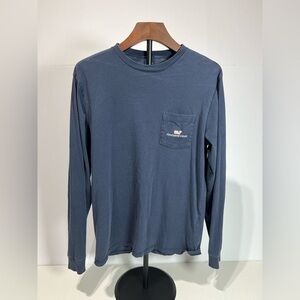 Vineyard Vines Men's Blue Long Sleeve Shirt